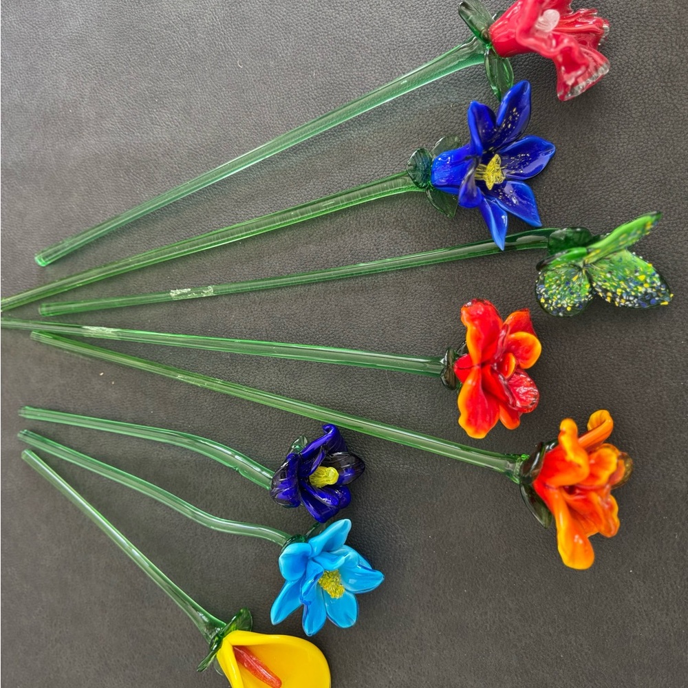 Colorful Glass Flowers